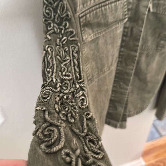 Volcom green jean jacket - Picture 3 of 4